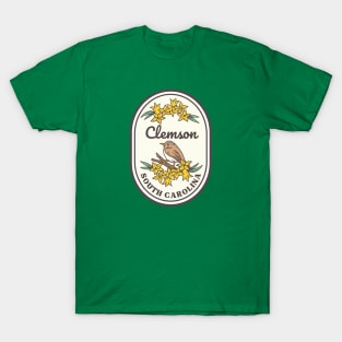 Clemson South Carolina Wren SC Tourist Souvenir T-Shirt